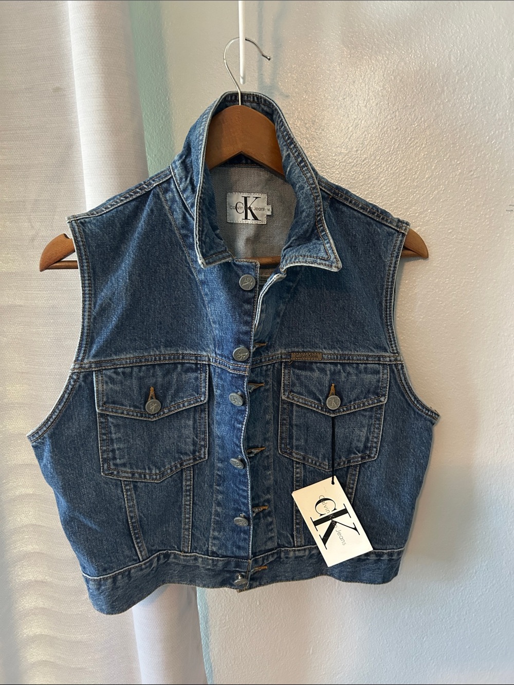 Vintage 90s CK Denim Vest